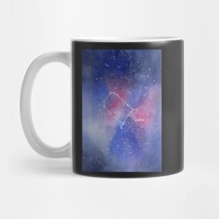 Gemini Star Constellation with Galaxy Background Mug